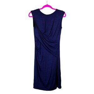 Kut From The Kloth Gathered Front Fitted Jersey Mini Dress Dark Blue size 4